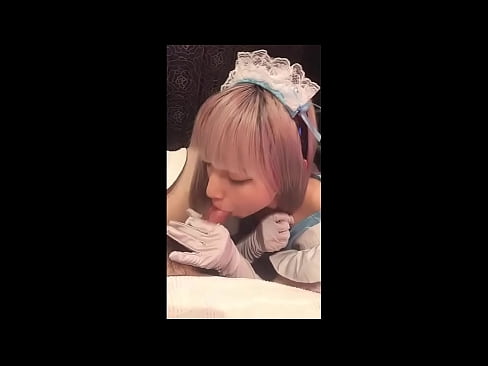 ❤️ Japonski idol [mayuka], kostum francoske služkinje, 1. del, fafanje in onaniranje z losjonom Ruski pornič pri nas ❌️❤